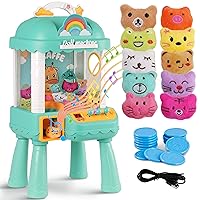 Mini Claw Machine for Kids - 21 Inches | Pre Assembled, Adjustable Mini Vending Machine Toys | Arcade Machines for Home with Music | Kids Claw Machine with Toys Inside for Ages 3 4 5 6 7 8