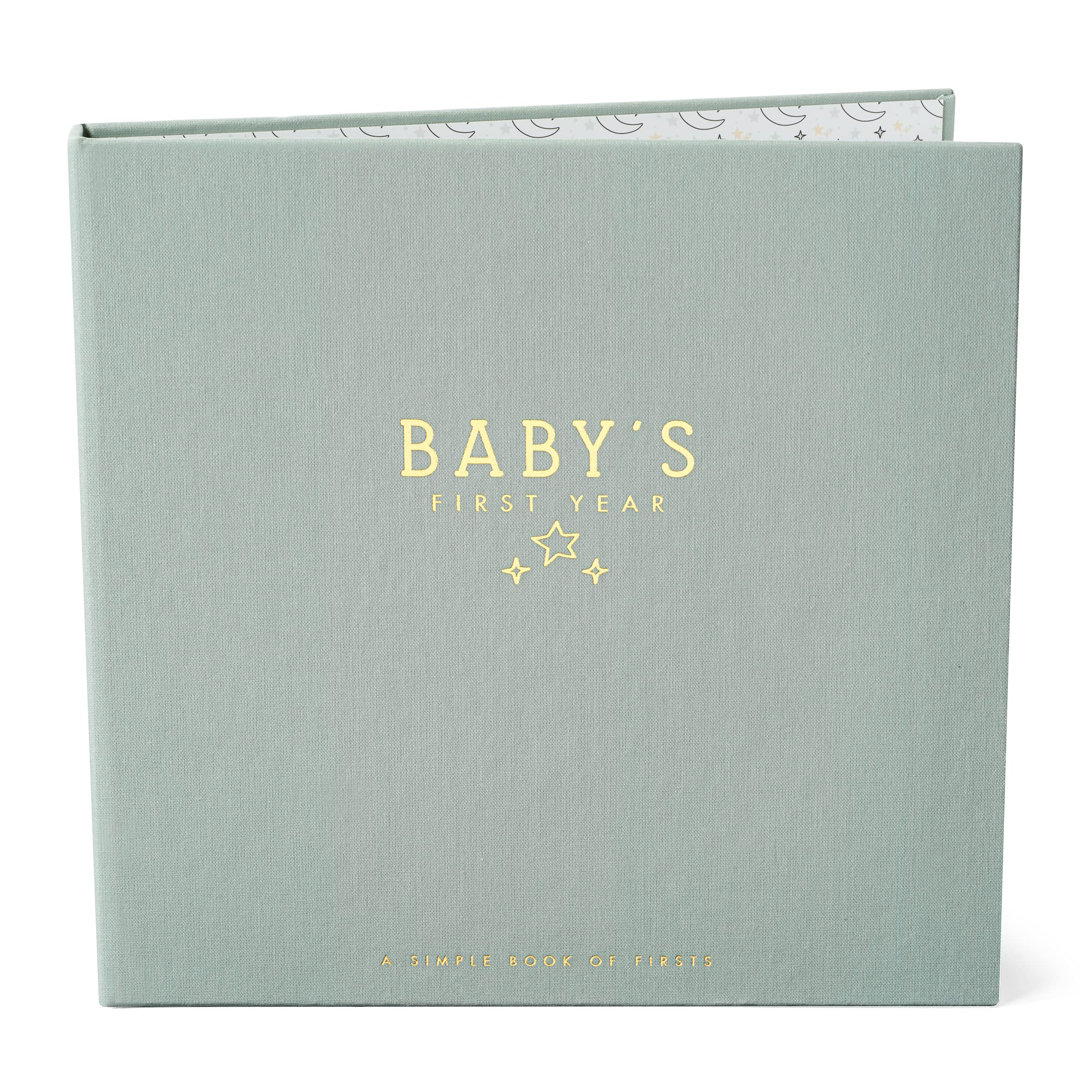 Lucy Darling Celestial Skies Theme Luxury Baby Memory Book - First Year Journal Album Photo Book To Capture Precious Memories - Keepsake Pregnancy Baby Record Book For Boy Or Girl