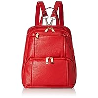 Lux x 18173p-00s Shrunken Leather Backpack, Wine