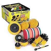Drill Brush Power Scrubber by Useful Products - Toilet Brush - Bathroom Cleaner - Shower Cleaner - Bathroom Accessories Set - Cleaning Kits - Toilet Scrubber - Spin Brush for Cleaning Bathroom