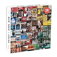 Galison New York City in Color 500 Piece Jigsaw Puzzle for Adults and Families,