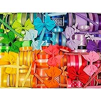 Cra-Z-Art - RoseArt - Kodak Premium - Rainbow Ribbons and Bows - 550 Piece Jigsaw Puzzle