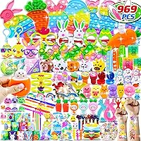 969 PCS Easter Party Favors Easter Eggs Fillers, Easter Basket Stuffers Fidget Toys Bulk, Classroom Prize for Kids Easter Gifts Treasure Box Toys Birthday Party Easter Goodie Bag Stuffers for Kids