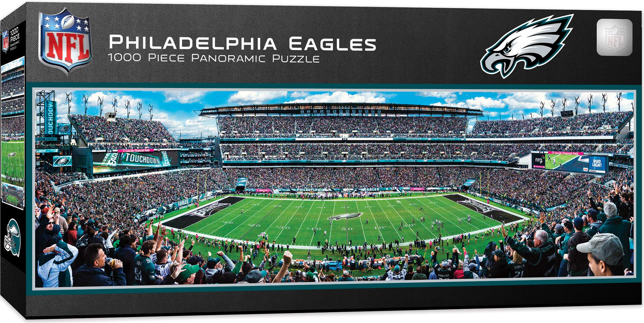 MasterPieces NFL Philadelphia Eagles Stadium Panoramic Jigsaw Puzzle, 1000 Pieces
