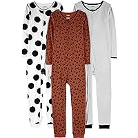 Girls' 3-Pack Snug Fit Footless Cotton Pajamas