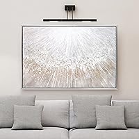 Abstract Wall Art Textured Hand Painted Canvas by Martin Edwards, Champagne Frame, 32