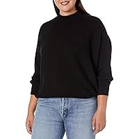 Avenue Plus Size Jumper Janie Ribbed, in Black, Size, 18
