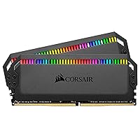 Dominator Platinum RGB 32GB (2x16GB) DDR4 4000MHz C18 Desktop Memory (12 Ultra-Bright CAPELLIX RGB LEDs, Patented Dual-Channel DHX Cooling Technology, Intel XMP 2.0 Support) Black