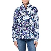 Vera Bradley Women's French Terry Quarter-Zip Sweatshirt with Pockets (Extended Size Range)