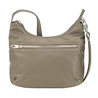 Travelon Women's Anti-Theft Tailored Hobo, Sable, One Size