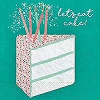 Amscan Let's eat cake Paper Party Napkins - 5