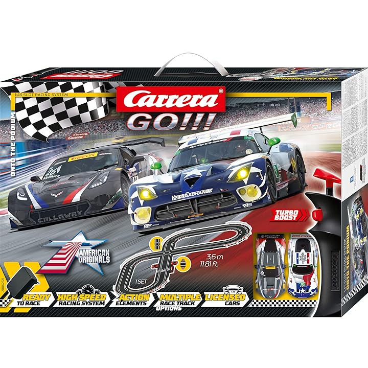 Mua Carrera GO!!! 62521 onto The Podium Electric Powered Slot Car Racing  Kids Toy Race Track Set Includes 2 Hand Controllers and 2 Cars in 1:43  Scale trên Amazon Mỹ chính hãng 2023 | Fado