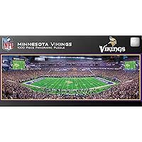 MasterPieces NFL Minnesota Vikings Stadium Panoramic Jigsaw Puzzle, 1000 Pieces
