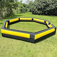 20FT Gaga Ball Pit Inflatable with Powerful Blower, Portable Gagaball Court for Indoor Outdoor School Family Activities Inflatable Sport Games Heptagon Structure