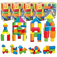 455 Pieces of Foam Stacking Blocks for Kids 1-3 2-4, Early Learning & Construction Toys for Boys & Girls