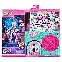 Shimmer Surge 2 Pack, 4.5 inch Small Doll with Capsule Machine Unboxing and Mix and Match Fashions and Accessories, 59228