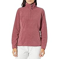 Amazon Essentials Women's Classic-Fit Long-Sleeve Quarter-Zip Polar Fleece Pullover Jacket (Available in Plus Size)