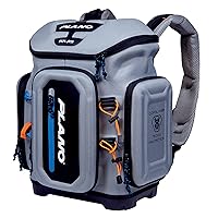 Plano Atlas 3700 Tackle Fishing Backpack, Gray EVA Material, Includes 3 3750 StowAway Utility Boxes for Worms, Lures, & Baits, Waterproof & Non-Skid Base