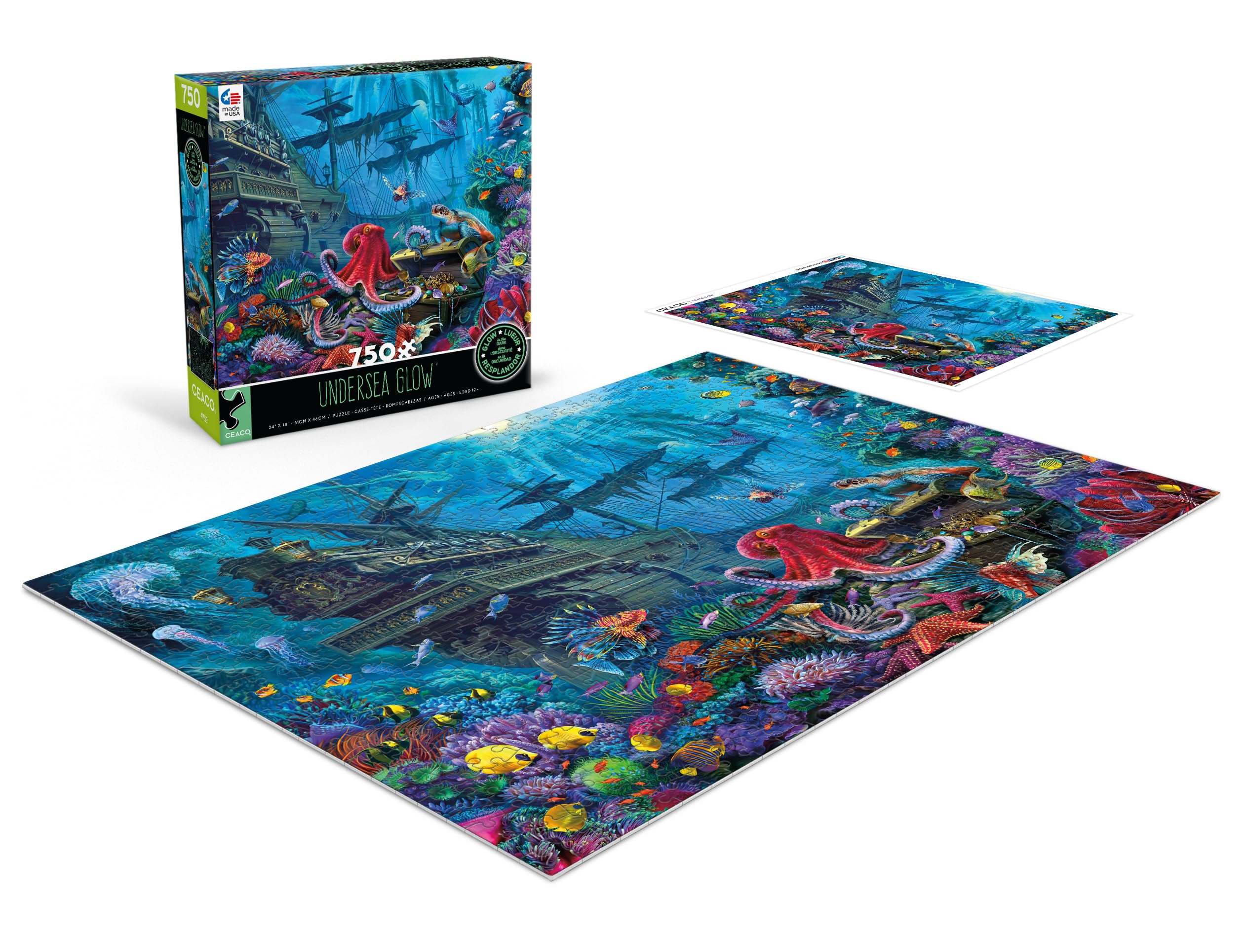 Ceaco - Undersea - Glow - 750 Piece Jigsaw Puzzle