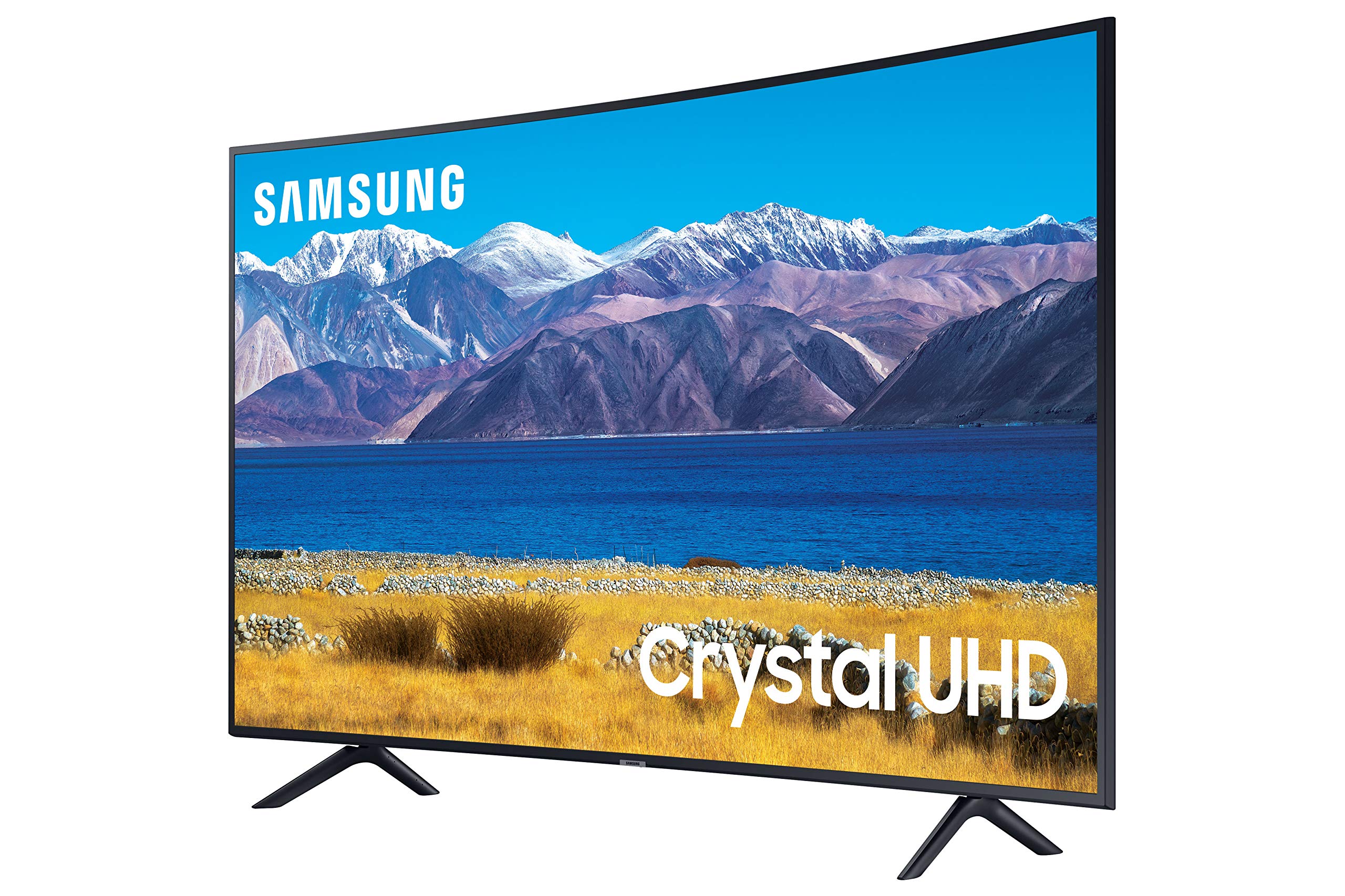 SAMSUNG 55-inch Class Curved UHD TU-8300 Series - 4K UHD HDR Smart TV With Alexa Built-in (UN55TU8300FXZA, 2020 Model), CHARCOAL BLACK