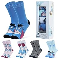 Disney Stitch Socks Women The Mandalorian Mickey Minnie Mouse Princess Eeyore Calf Length Socks for Women