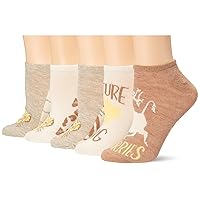 Disney Women's Lion King 5 Pack No Show Socks