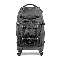 VANGUARD ALTA Fly 58T DSLR Camera Backpack, 4 Wheel Spinner/Trolley, Black, Full-Size