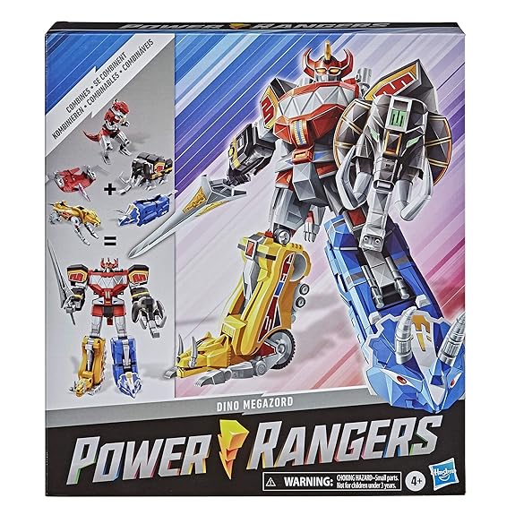 Power Rangers Mighty Morphin Megazord Megapack Includes 5 MMPR Dinozord  Action Figure Toys for Boys and Girls Ages 4 and Up Inspired by 90s TV Show