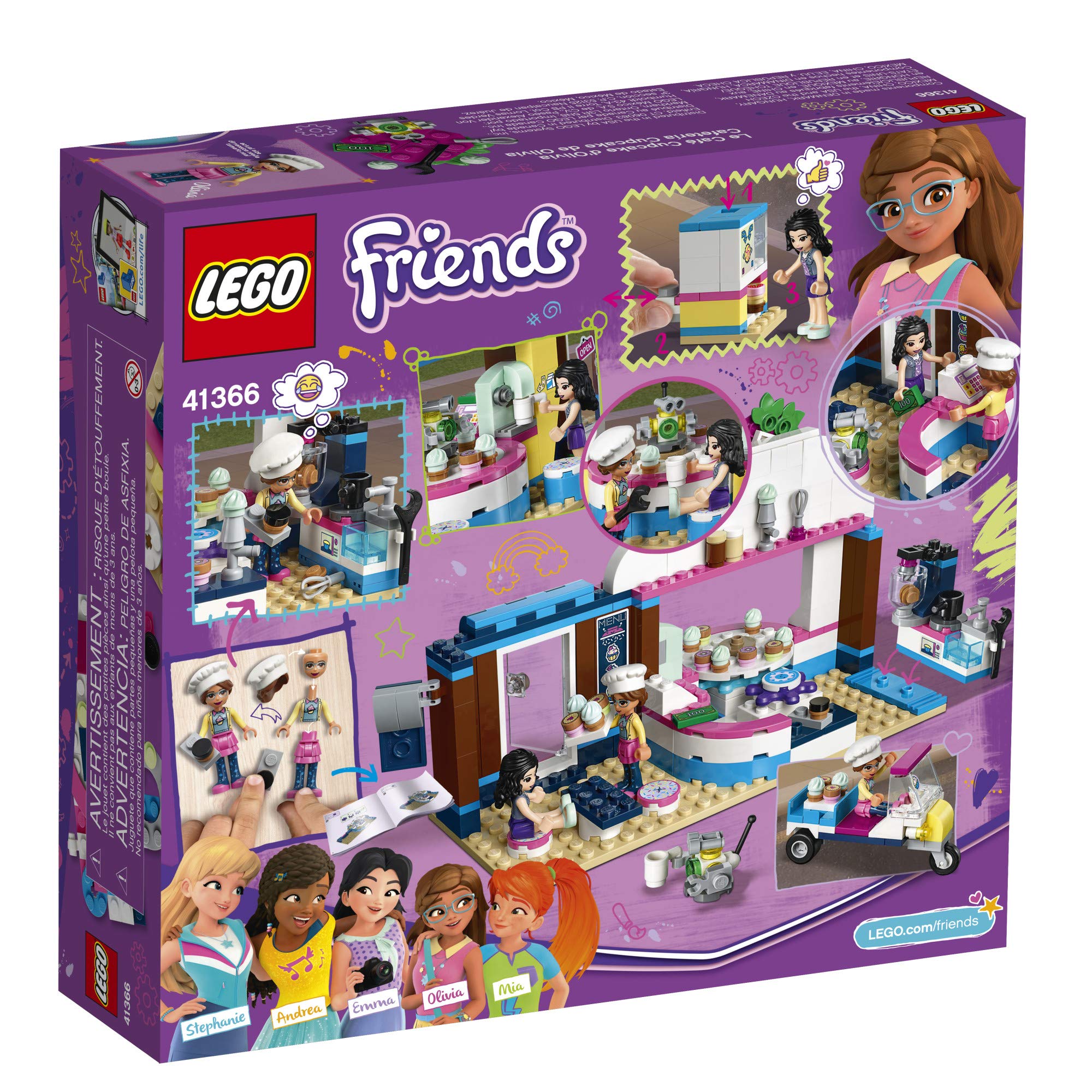 LEGO Friends Olivia's Cupcake Café 41366 Building Kit (335 Pieces)
