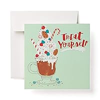 American Greetings Gift Card Holder Holiday Cards, Treat Yourself (6-Count)