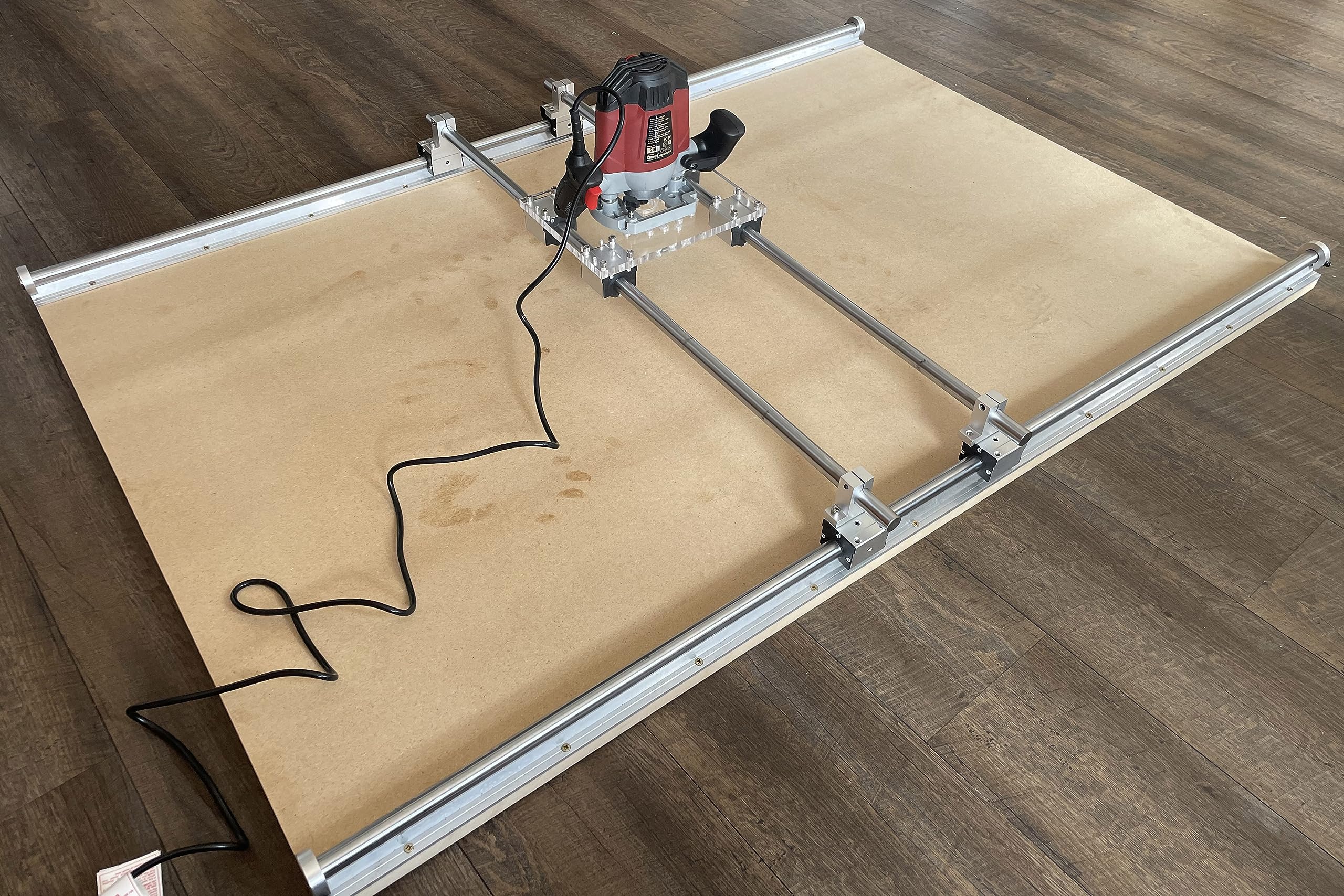Router Sled - Wood Slab Flattening Mill Router Jig - Up to 1500x1500mm (1500x1500mm)