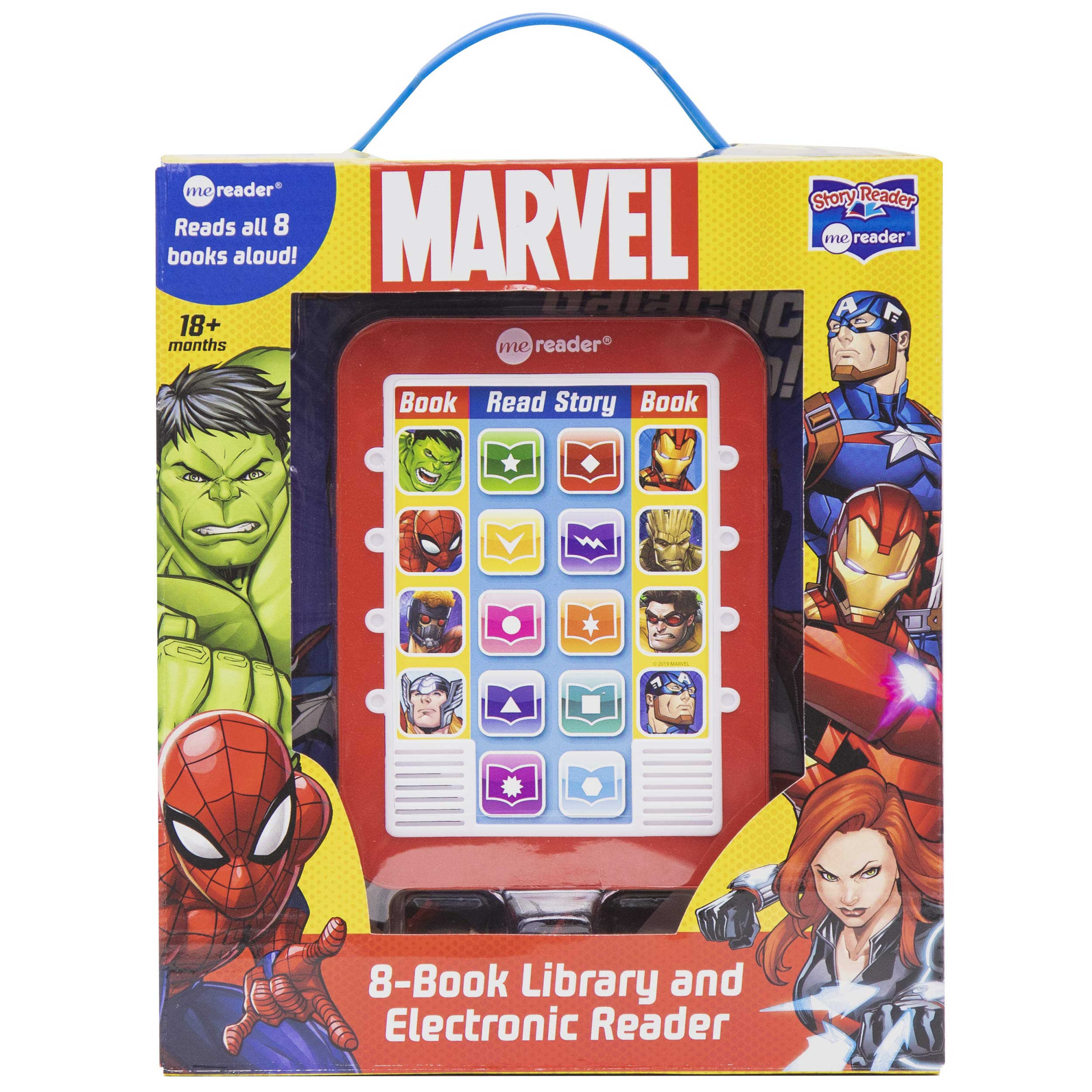 Marvel Super Heroes Spider-man, Avengers, Guardians, and More! - Me Reader Electronic Reader with 8 Book Library - PI Kids
