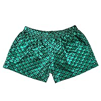 Green Mermaid Athletic Shorts - Girls M(3Y-4Y)