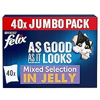 Felix As Good As It Looks Mixed Cat Food, 100 g (Pack of 40)