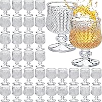 36 Pack 1.7 oz Shot Glasses Set Cordial Glasses with Stem Mini Shot Glasses Bulk Cute Clear Tequila Sherry Glasses Mini Wine Glass for Vodka Cocktail Beverage
