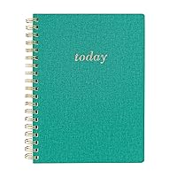 Graphique Vegan Leather Spiral Journal, Green Today – 8” x 10