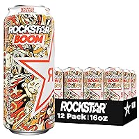Rockstar Energy Drink Boom Whipped Orange, 16 Fl Oz (Pack of 12)