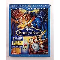 Beauty and the Beast (Three-Disc Diamond Edition Blu-ray/DVD Combo in Blu-ray Packaging) Beauty and the Beast (Three-Disc Diamond Edition Blu-ray/DVD Combo in Blu-ray Packaging) Blu-ray DVD 3D VHS Tape