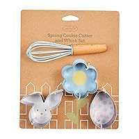 Mud Pie Cookie Cutter Whisk Set, 7.5