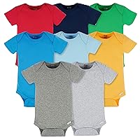 baby-boys 8-pack Short Sleeve Mix & Match BodysuitsBaby and Toddler T-Shirt Set