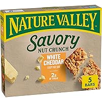 Nature Valley Savory Nut Crunch Bars, White Cheddar, 0.89 oz, 5 bars