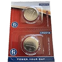 One (1) Twin Pack (2 Batteries) Panasonic Cr2016 Lithium Coin Cell Battery 3V...