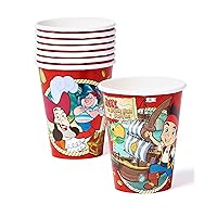 American Greetings Jake and the Never Land Pirates 9 oz. Paper Party Cups, 8 Count, Party Supplies Novelty