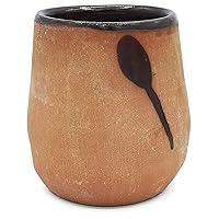 Small Brown Ceramic Pot