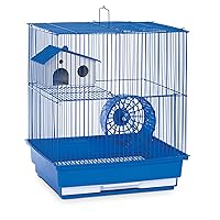 Prevue Hendryx SP2010B Two Story Hamster and Gerbil Cage, Blue,Small