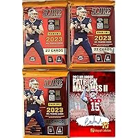 NEW 2023 Panini SCORE Football Cards (3) THREE FACTORY SEALED PACKs w/ 22 Cards Per Pack - 66 CARDS - Plus Novelty Mahomes Card Pictured