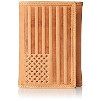 Lucky Brand Men's Embossed Trifold and L-fold Wallet (Available in Cotton Canvas Or Leather)