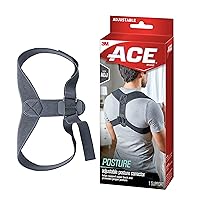 Brand Posture Corrector, Posture Correction, Adjustable, Hook-and-Loop Shoulder Straps Provide Secure Fit, Posture Support Fits Discreetly Under Clothing, One Size Fits Most