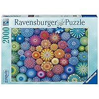 Ravensburger Radiating Rainbow Mandalas 2000 Piece Jigsaw Puzzle for Adults - 17134 - Every Piece is Unique, Softclick Technology Means Pieces Fit Together Perfectly
