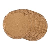 DII Woven Kitchen Collection Round Placemat Set, 15